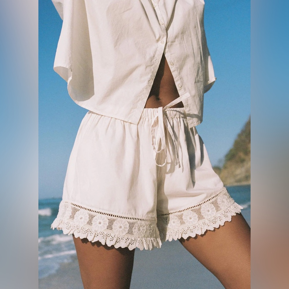 Christy Dawn The Cassia Short NWT Pearl Embroider sz M